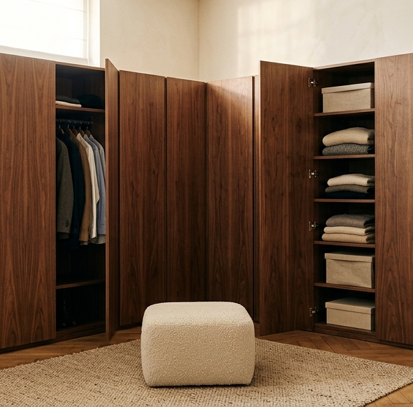 Dressing sur mesure : le guide complet 2026 (implantation, dimensions, portes)