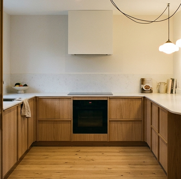 Cuisine en U : le guide complet 2026 (dimensions, angles, façades)