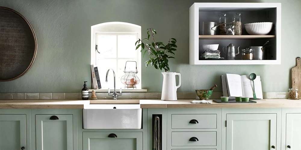 Cuisine campagne moderne façade Shaker