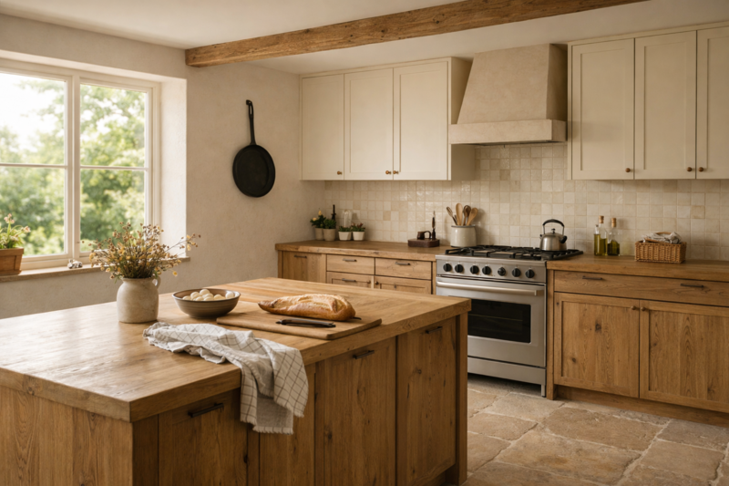 Cuisinella façades Sweetch interior modèle Quadra Chêne de grange Chiffon