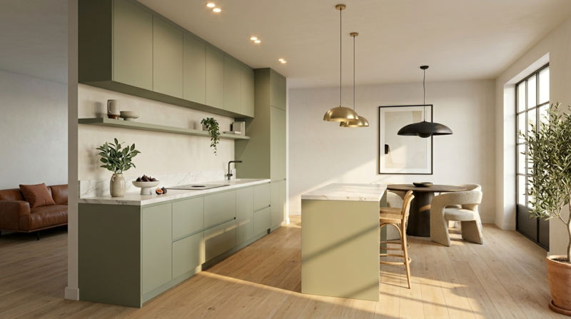 Façades Sweetch Interior Modèle Tux et Pao Coloris Olive