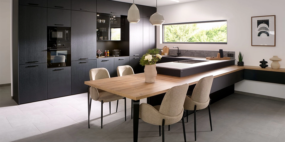 cuisine schmidt gris et bois